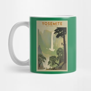 Yosemite National Park Vintage Travel Poster Mug